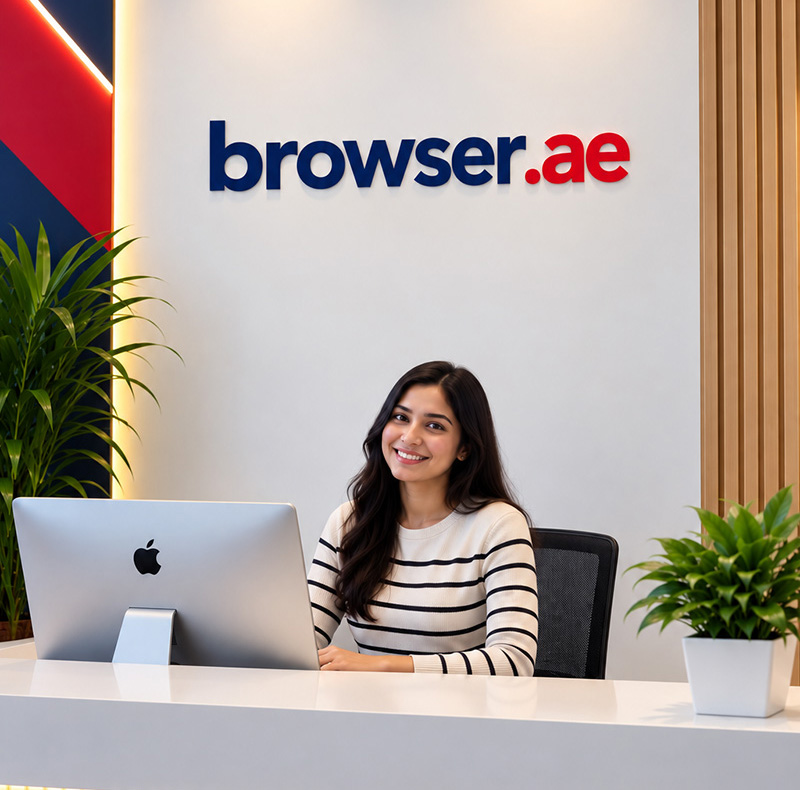 Our branding agency studio reception in Dubai