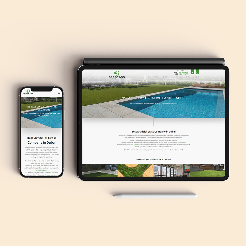 GEOGRASS Responsive website design